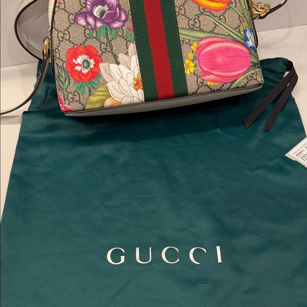 Gucci Multicolor Floral Crossbody Bag - Picture 8 of 8